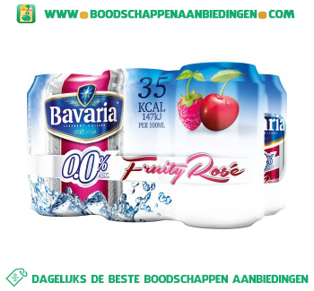 Bavaria 0.0% fruity rose pak 6 aanbieding - Aanbiedingen