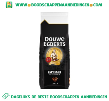 oorsprong Foto droom Douwe Egberts Espresso koffiebonen aanbieding - Boodschappen Aanbiedingen