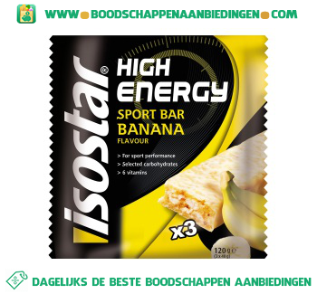 Aanhoudend belegd broodje Stressvol Isostar High energy reep banaan aanbieding - Boodschappen Aanbiedingen