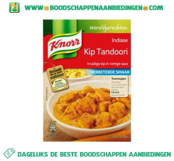 Voorouder Ban Accumulatie Knorr Wereldgerechten kip tandoori aanbieding - Boodschappen Aanbiedingen