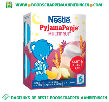 Nestlé Pyjamapapje multifruit vanaf 6 mnd aanbieding